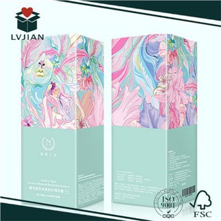 Rangli chop etish bilan mahsulot qog'oz konteyner